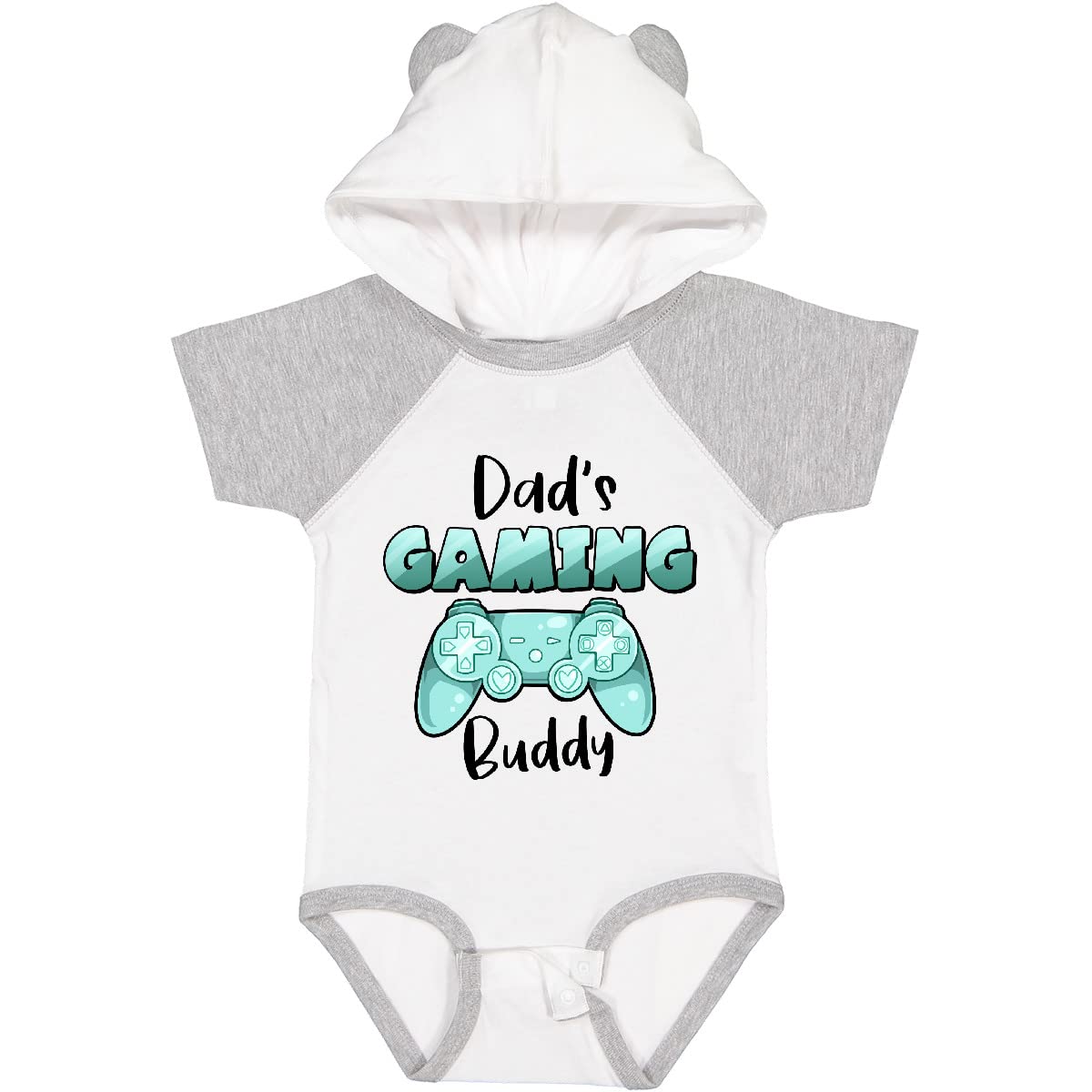 Inktastic Dad's Gaming Buddy Aqua Controller Baby Bodysuit - Cute Gamer Onesie for Newborns & Infants - Perfect Gift for Gaming Dads & Baby Showers