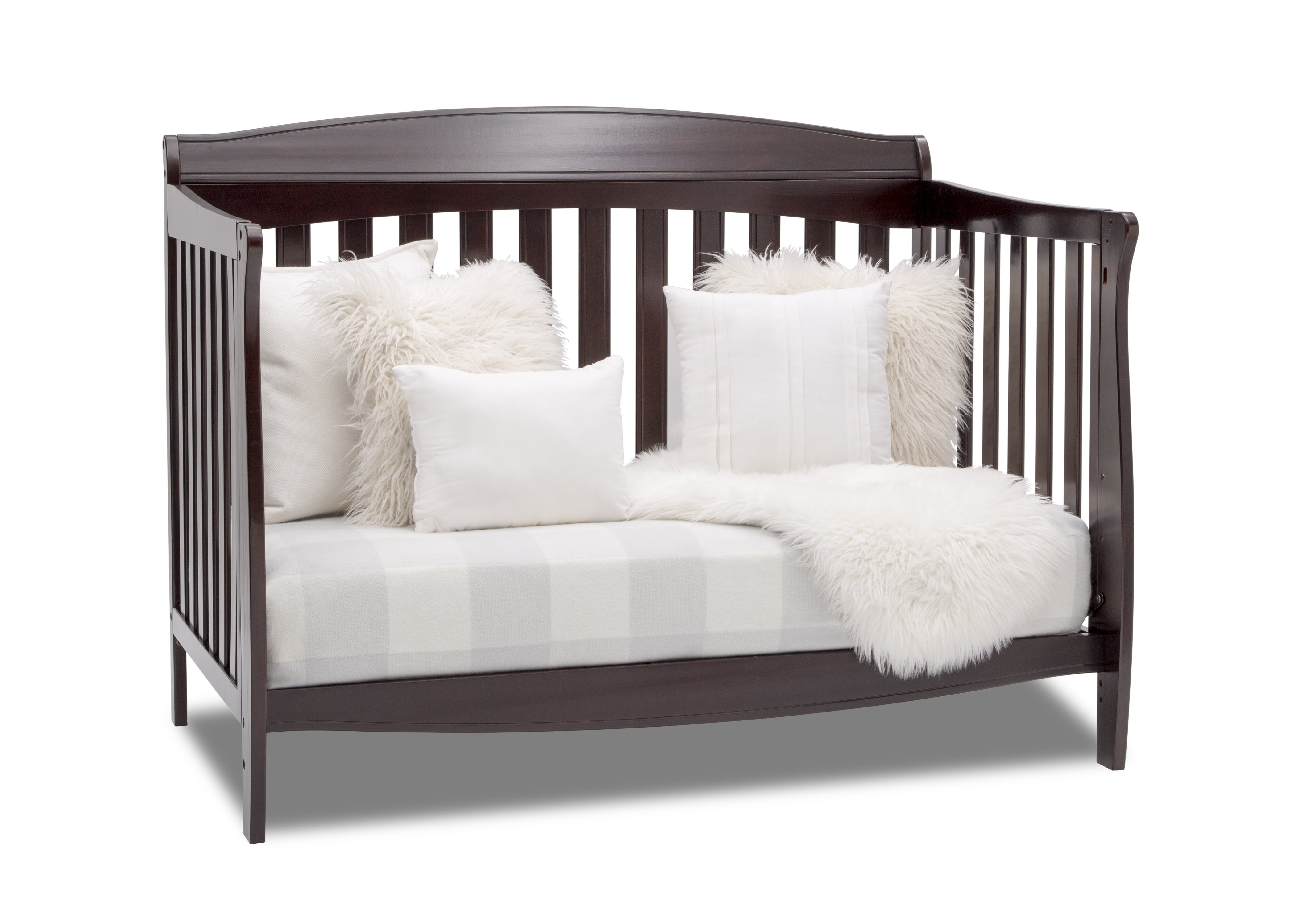Colton 6-in-1 Convertible Baby Crib - Toddler Bed, Daybed & Full-Size Bed - Safe Nursery Furniture for Newborn to Teen - Perfect for Modern Nurseries & Kids' Bedrooms