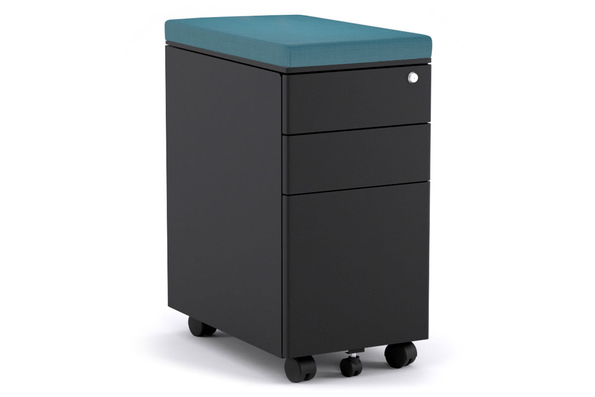 Slim Mobile Pedestal Stand - Adjustable Height Rolling Base for Monitors & TVs - Perfect for Office, Home, or Classroom Use