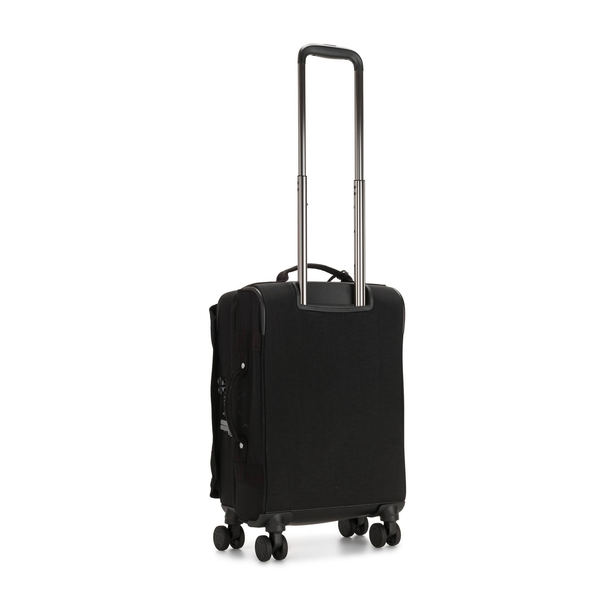 Kipling Spontaneous Small Rolling Luggage - Black Carry-On Suitcase for Women | Lightweight Travel Luggage with Spinner Wheels | Perfect for Business Trips & Weekend Getaways