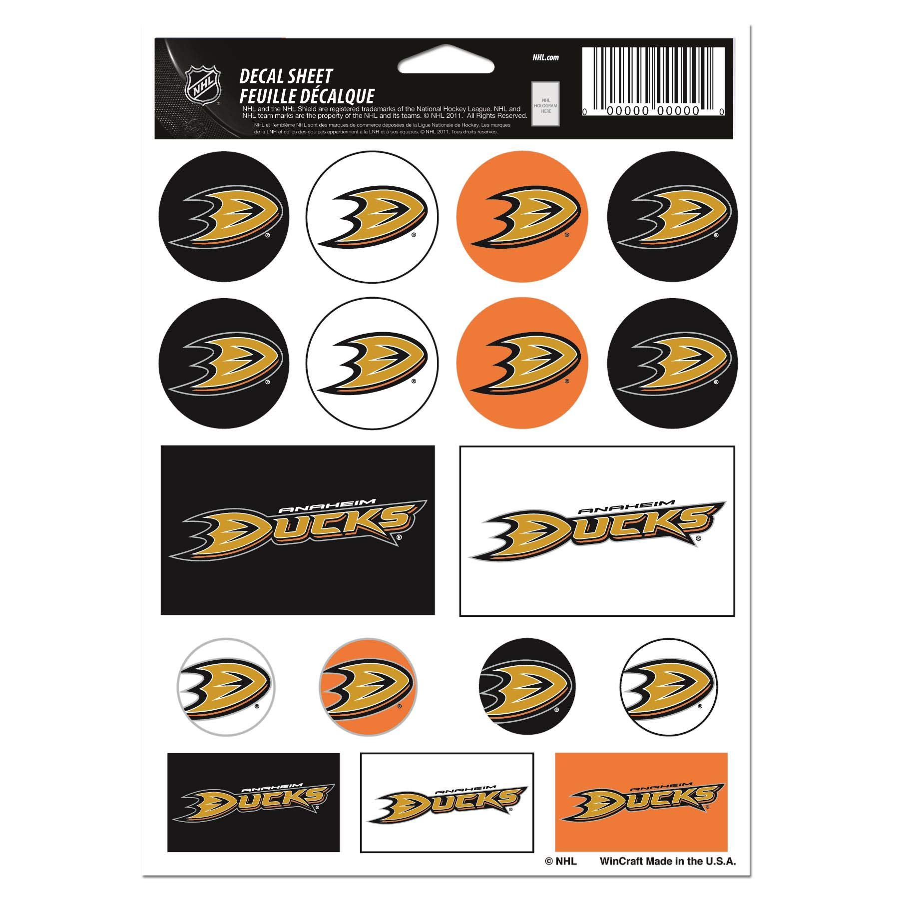 WinCraft NHL Vinyl Sticker Sheet - Officially Licensed Hockey Decals for Laptops, Water Bottles & DIY Crafts | Perfect for Fans, Gifts & Game Day Decor