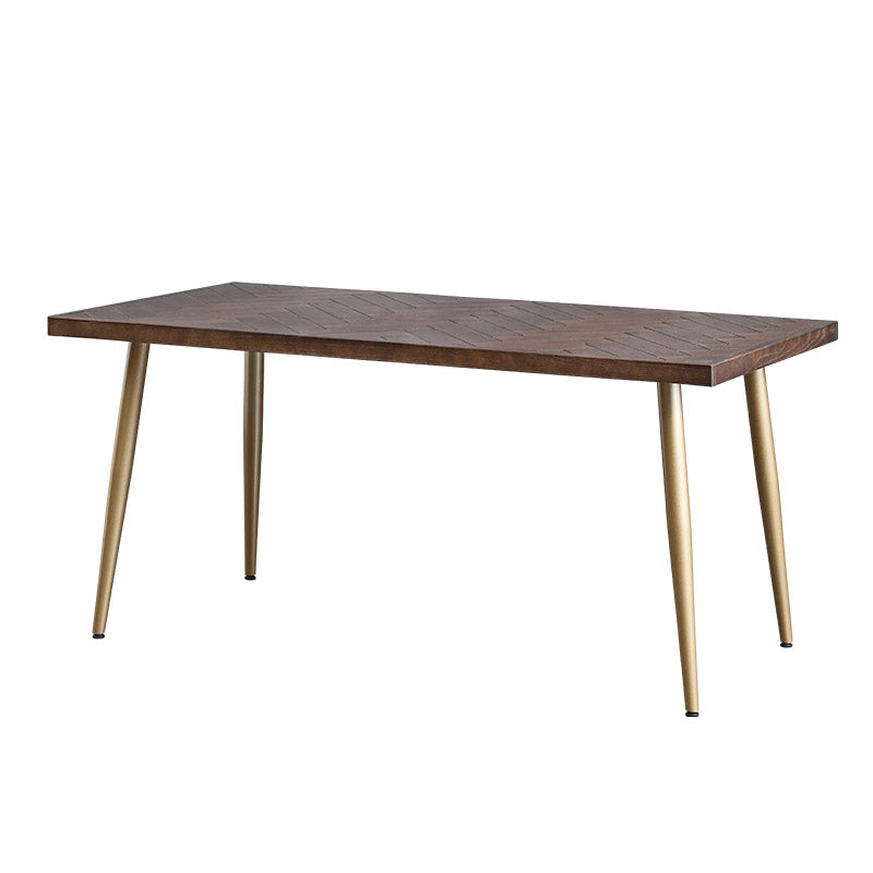 Nicolas CARLTON Herringbone Dining Table - Solid Wood Designer Table for Modern Dining Room, Kitchen, and Home Decor