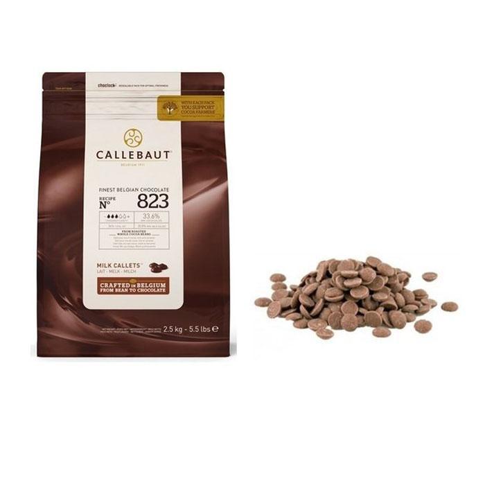 Premium Callebaut Belgian Chocolate Callets - 54% Dark Chocolate Baking Drops for Desserts, Pastries & Hot Cocoa - Perfect for Professional Chefs & Home Bakers