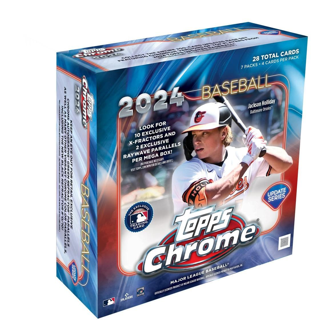 2024 Topps Chrome Update Baseball MEGA Box - 7 Packs per Box | Limited Edition Baseball Cards for Collectors & Fans | Perfect for Trading, Displaying & Investing
