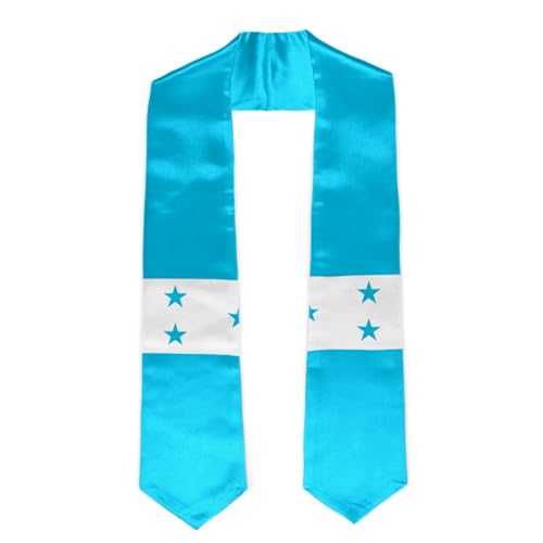 Honduran Flag Graduation Stole Unisex Honduras Flag Graduation Sash Honor Stole for Graduation Students, 72 Inch
