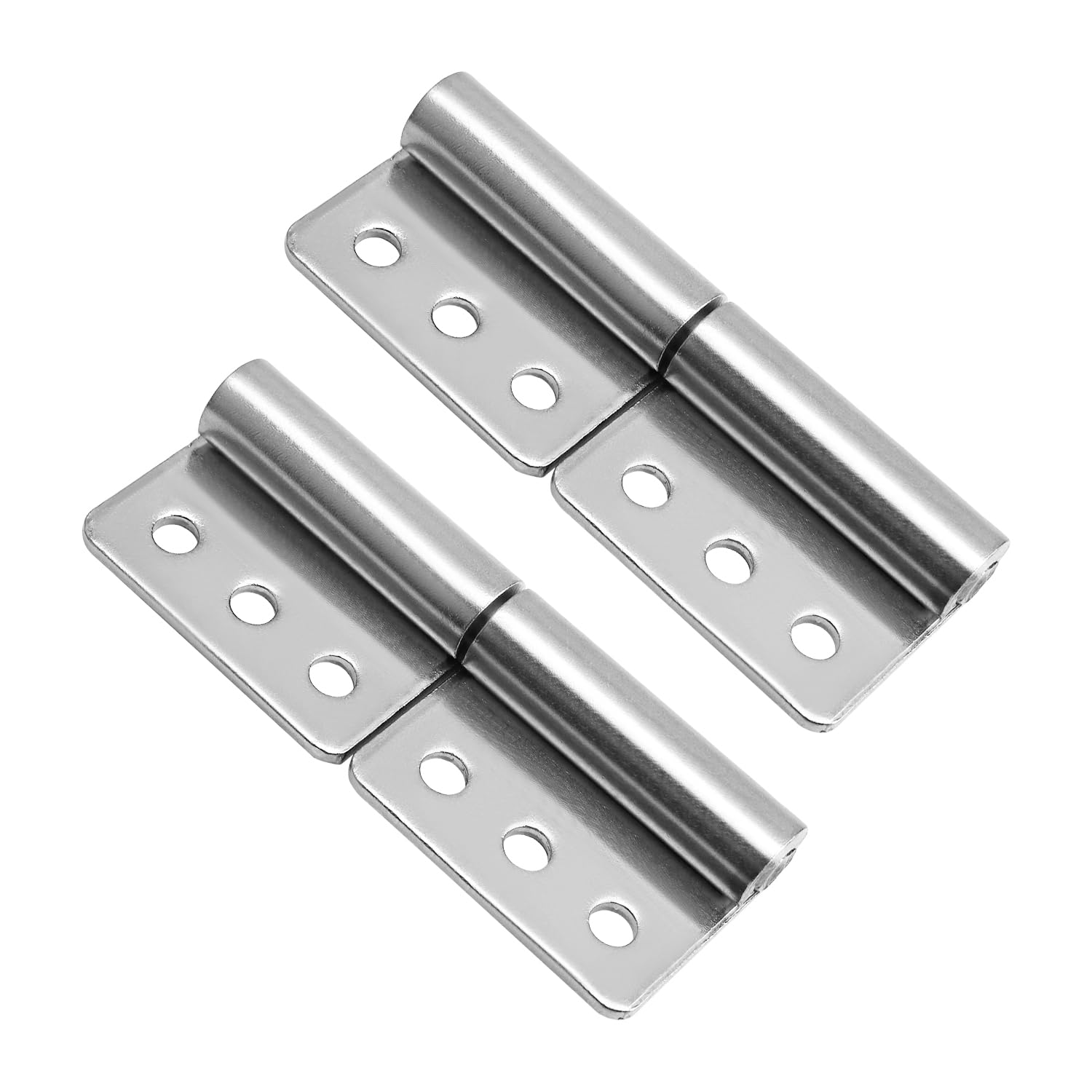 2-Pack Stainless Steel Detachable Hinges 3.94