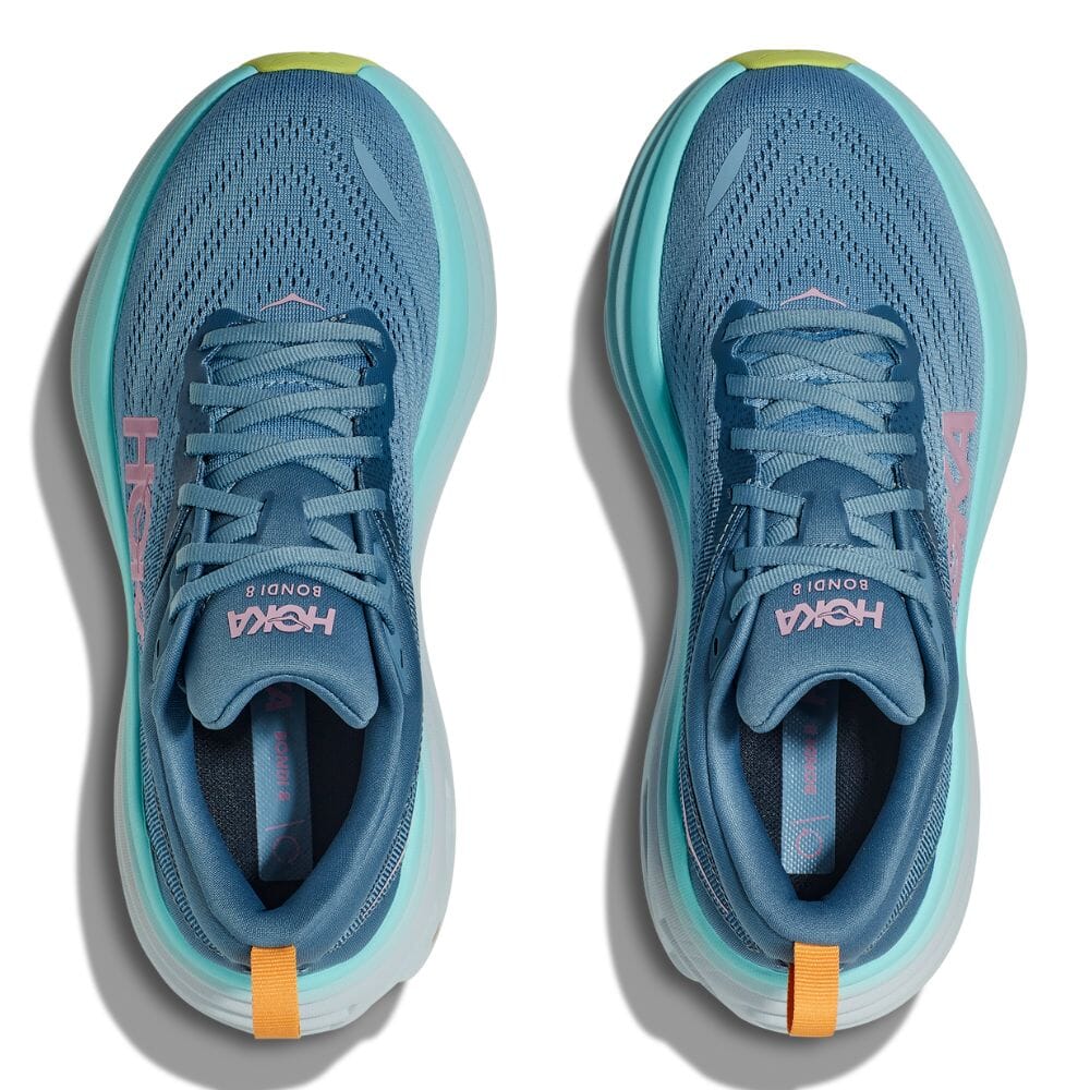 Hoka Women's Bondi 8 Running Shoes - Lightweight Cushioned Sneakers for Road Running, Walking & Gym Workouts | Perfect for Marathon Training, Jogging & Everyday Comfort