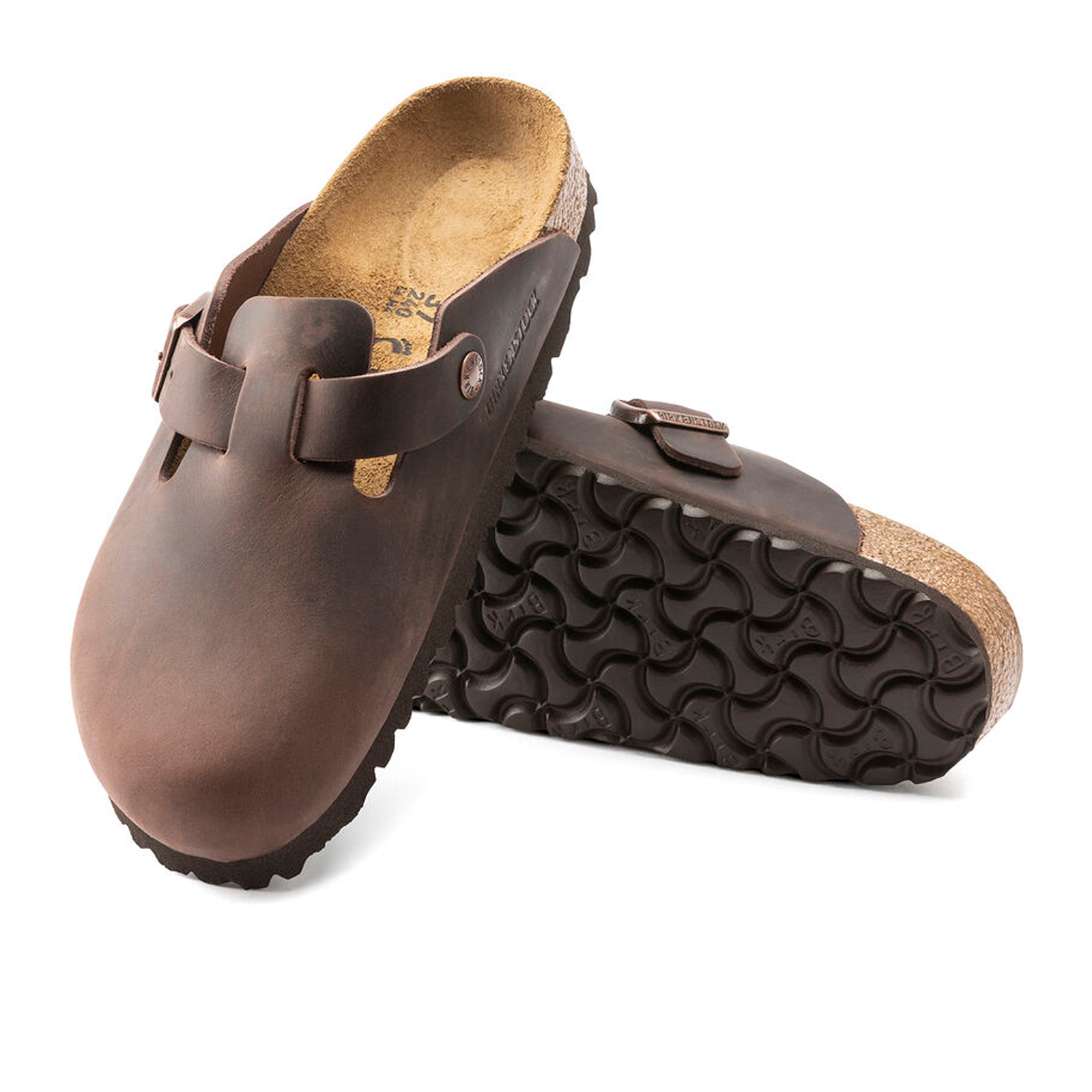 Birkenstock Boston Clog Unisex - Habana Oiled Leather Comfort Shoes | Perfect for Home, Office & Casual Wear