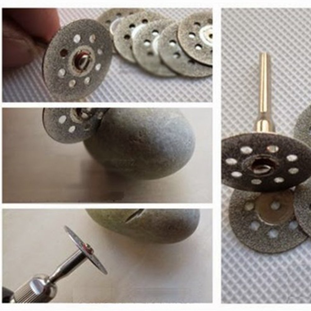 12pcs Rotary Tool Saw Blades & Mandrels for Wood & Metal Cutting