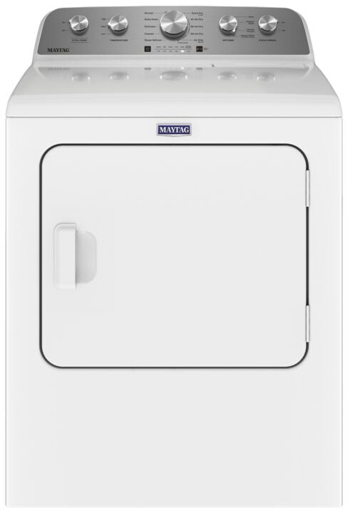 Maytag YMED5430MW 7.0 cu. ft. White Electric Dryer with Steam Enhanced Cycles - Perfect for Large Families & Heavy Laundry Loads
