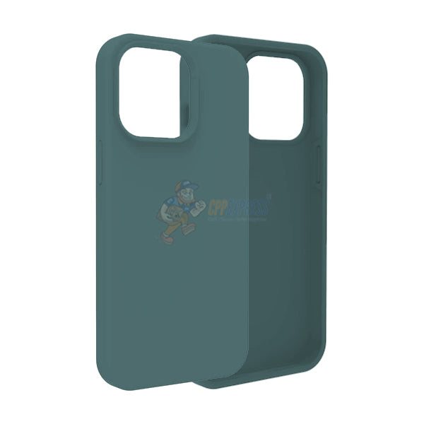 iPhone 14 Pro Case - Slim Soft Silicone Shockproof Protective Cover (Dark Green) | Perfect for Everyday Use, Travel & Outdoor Activities