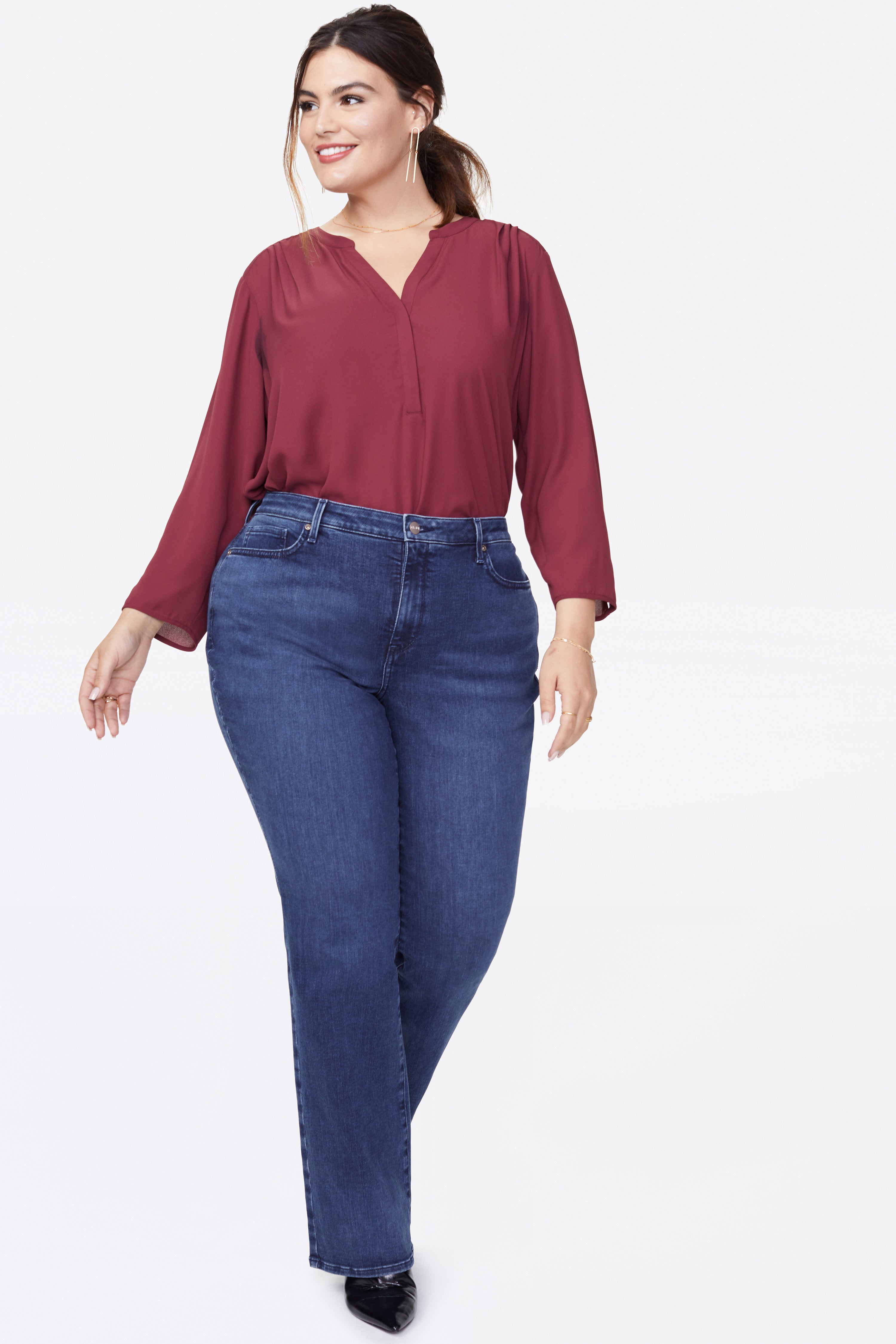 Barbara Bootcut Jeans for Women - Plus Size Stretch Denim Pants with Comfortable Fit (Sizes 14-24) - Perfect for Casual Wear, Office & Everyday Outfits