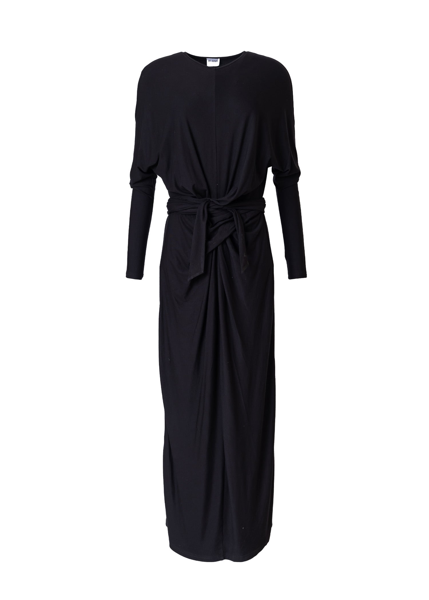 Elegant Black Tie Wrap Maxi Dress for Women - Formal Evening Gown for Weddings, Galas & Special Occasions