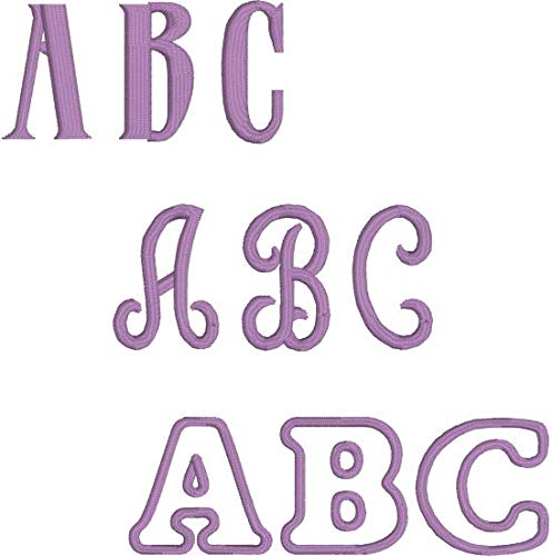 Embrilliance Font Collection 1 - Professional Embroidery Software for Mac & Windows PC | Create Custom Designs for Quilting, Apparel & Home Decor