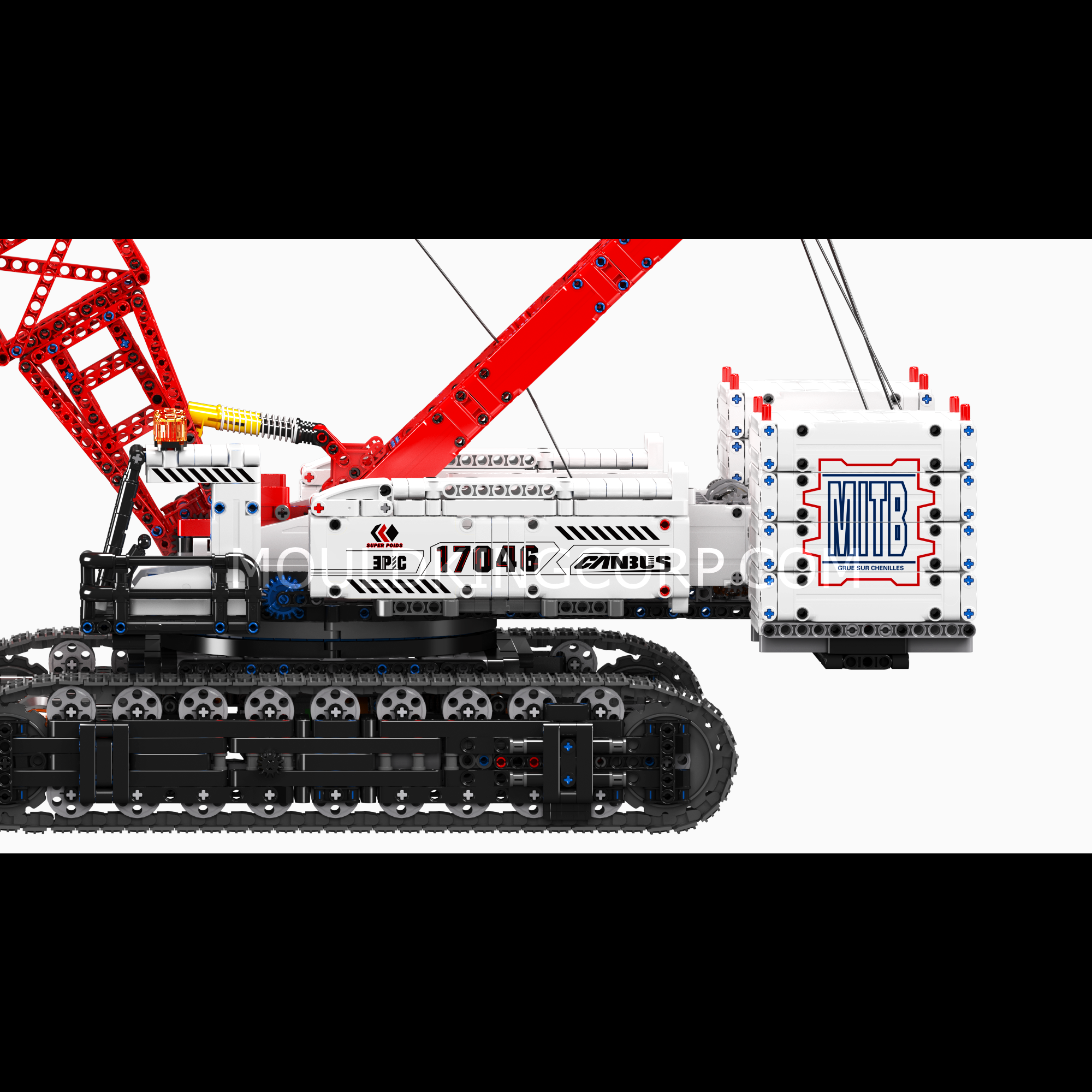 Mould King 17046 Manitowoc 16000 Crawler Crane Building Set - 4,494 Pieces Construction Toy for Adults & Kids | STEM Educational Gift for Engineers, Collectors & Hobbyists | Perfect for Birthday, Christmas & DIY Projects