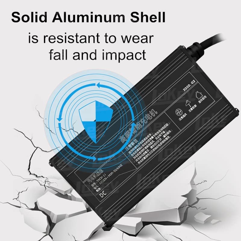 60V 15A 10A 16S 67.2V 71.4V LiPo 73V LiFePO4 Smart Fast Portable Battery Charger for Electric Scooter, Motorcycle, Golf Cart & Forklift - 16S 67.2V Li-ion 15A with AU 220V Socket - Perfect for Home, Garage & Outdoor Charging