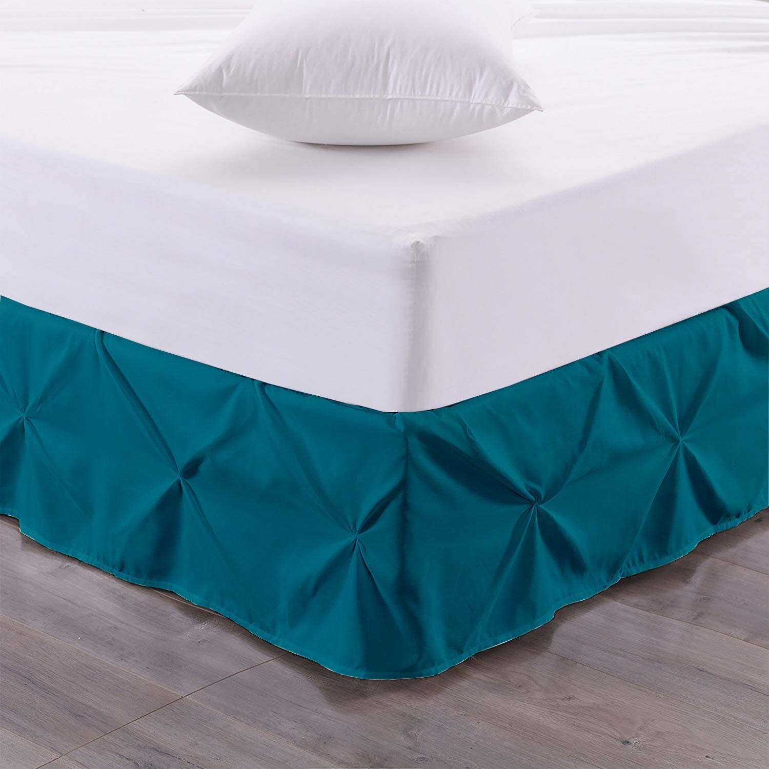 Luxury Pinch Pleated Split Corner Bed Skirt - 21