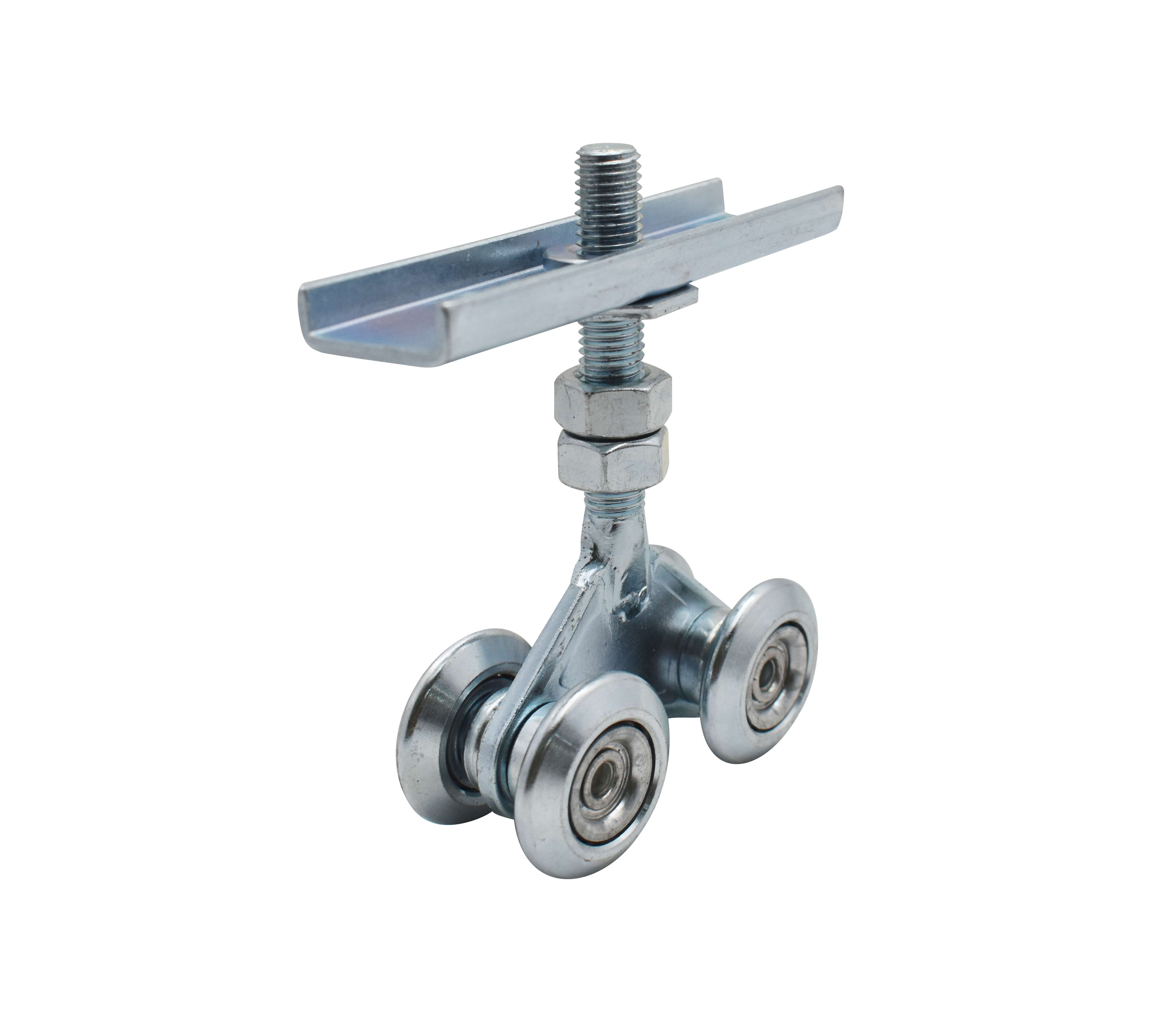4-Wheel Gate Roller for Sliding Gate Track - Heavy Duty & Smooth Rolling - Ideal for Driveway, Barn, and Fence Gates