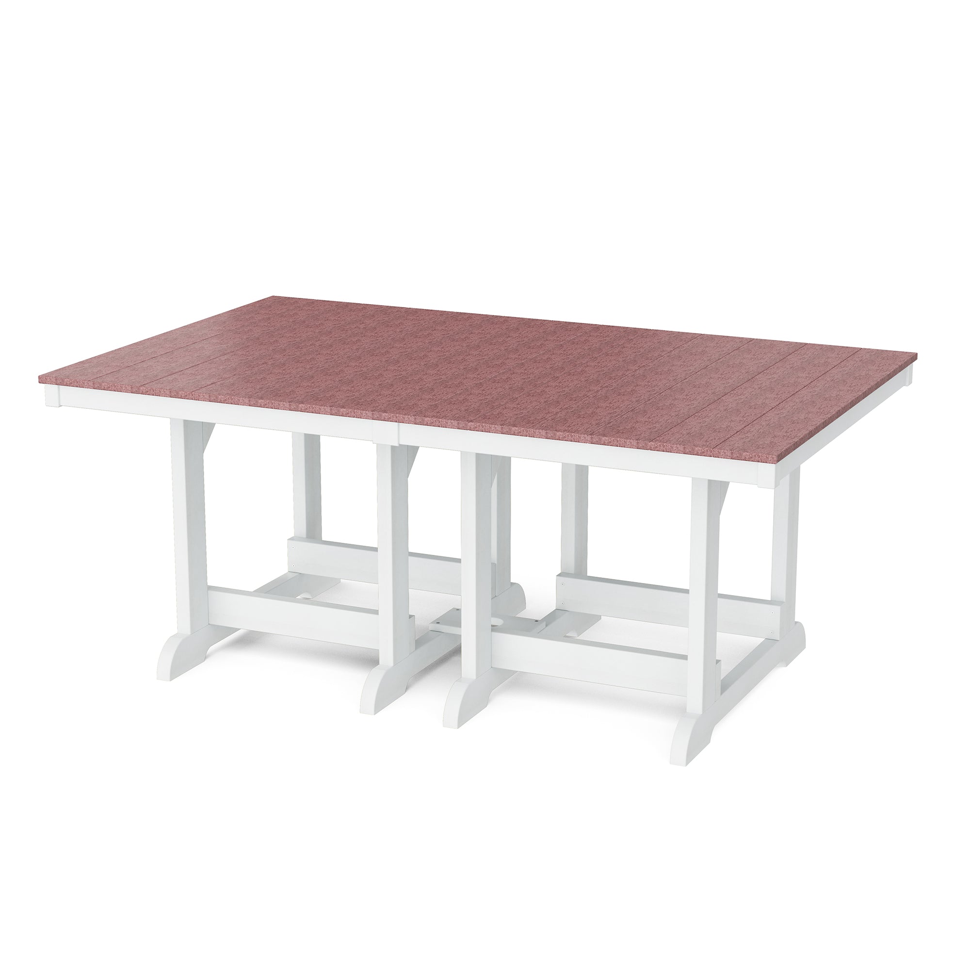Heritage 44x72 Inch Solid Wood Dining Table - Rustic Farmhouse Style for Kitchen, Dining Room & Outdoor Entertaining