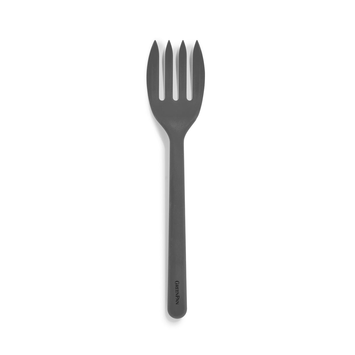 Premium Platinum Silicone Fork - Durable, Heat-Resistant & BPA-Free Gray Utensil for Cooking, Baking, Camping & Outdoor Dining