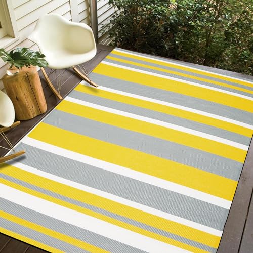 Yellow Grey Stripes