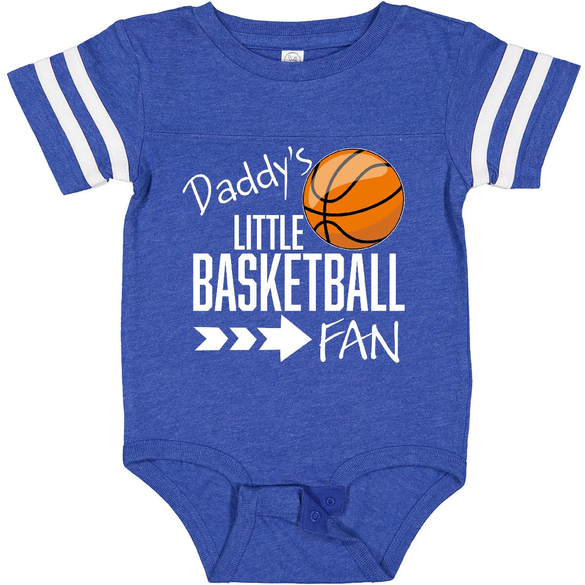Inktastic Daddy's Little Basketball Fan Baby Bodysuit - Cute Infant Onesie for Basketball Lovers - Perfect for Game Day, Family Photos & Sports Themed Gifts