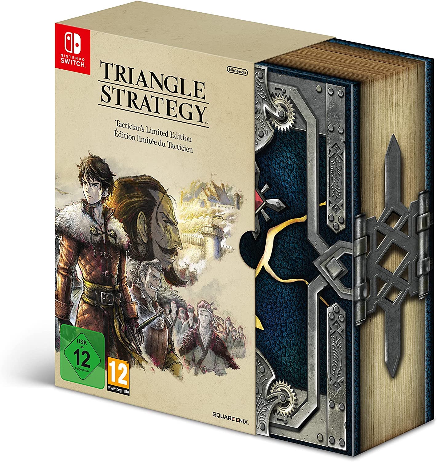 Triangle Strategy: Tactician’s Limited Edition - Nintendo Switch Game (Italian Version, Physical Cartridge) - Tactical RPG for Strategy Lovers - Perfect for Home Gaming & Collector's Display