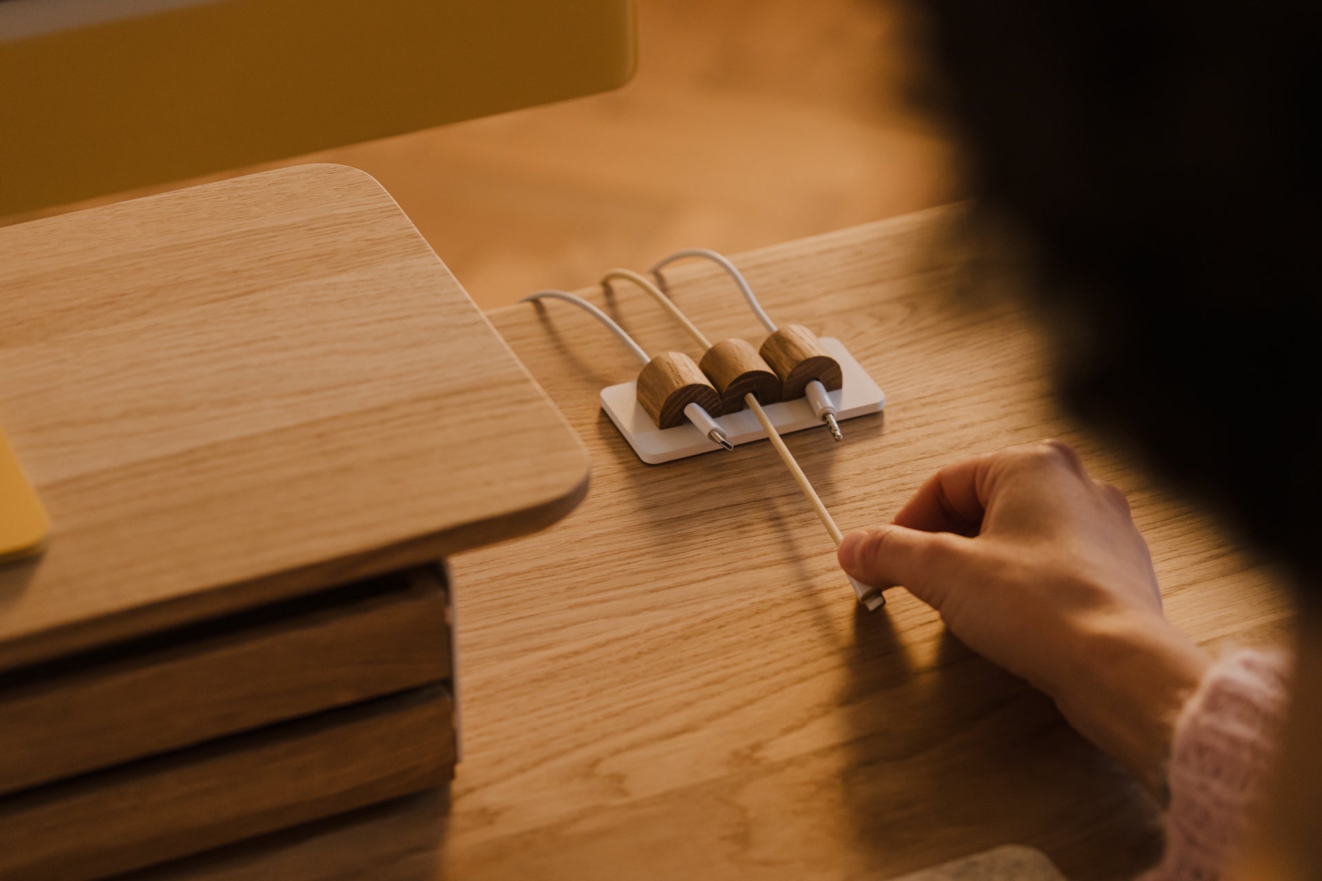 Strong Magnetic Cable Organizer - Neat Cord Management for Home & Office - Perfect for Desk, Car, Kitchen, and Travel Use