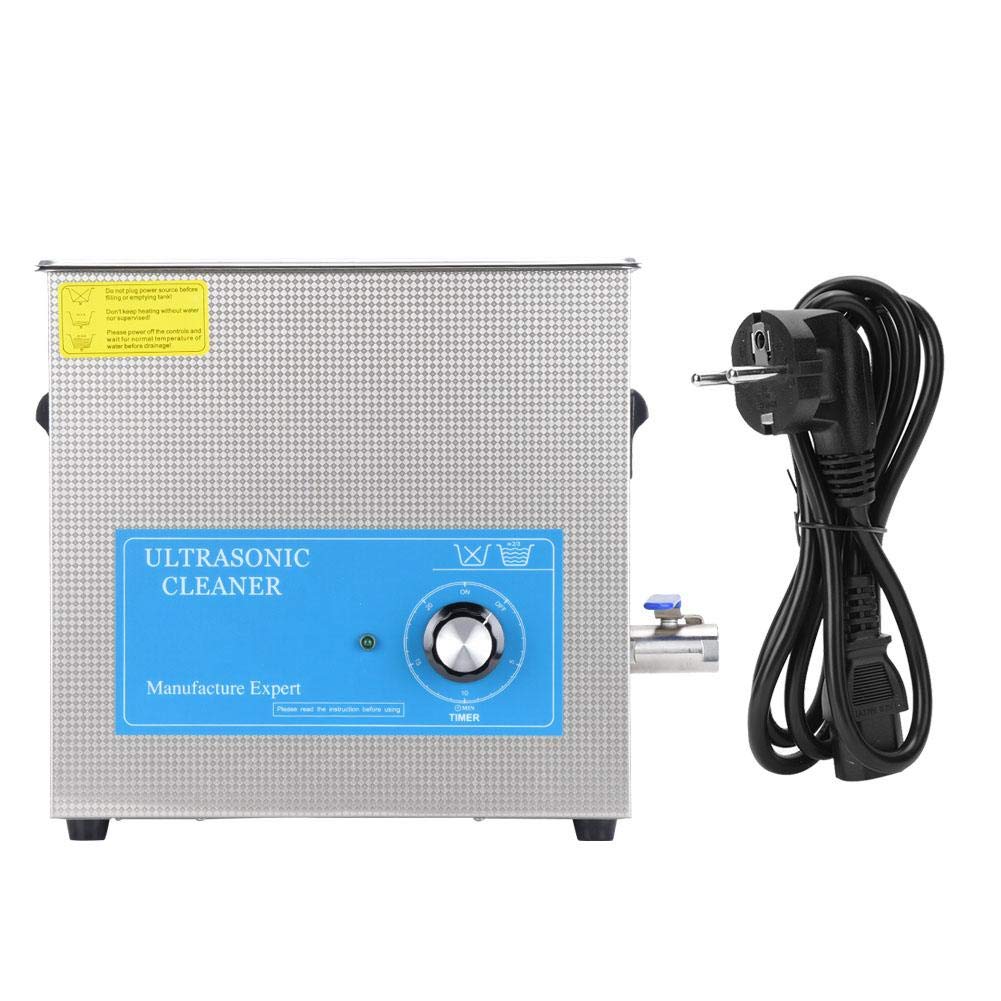 10L Ultrasonic Cleaner with 410T Stainless Steel Tank - Professional Jewelry, Watch, Eyeglass & Coin Cleaning Machine for Home, Lab & Workshop | Ideal for Jewelers, Dentists & Hobbyists (EU Plug)
