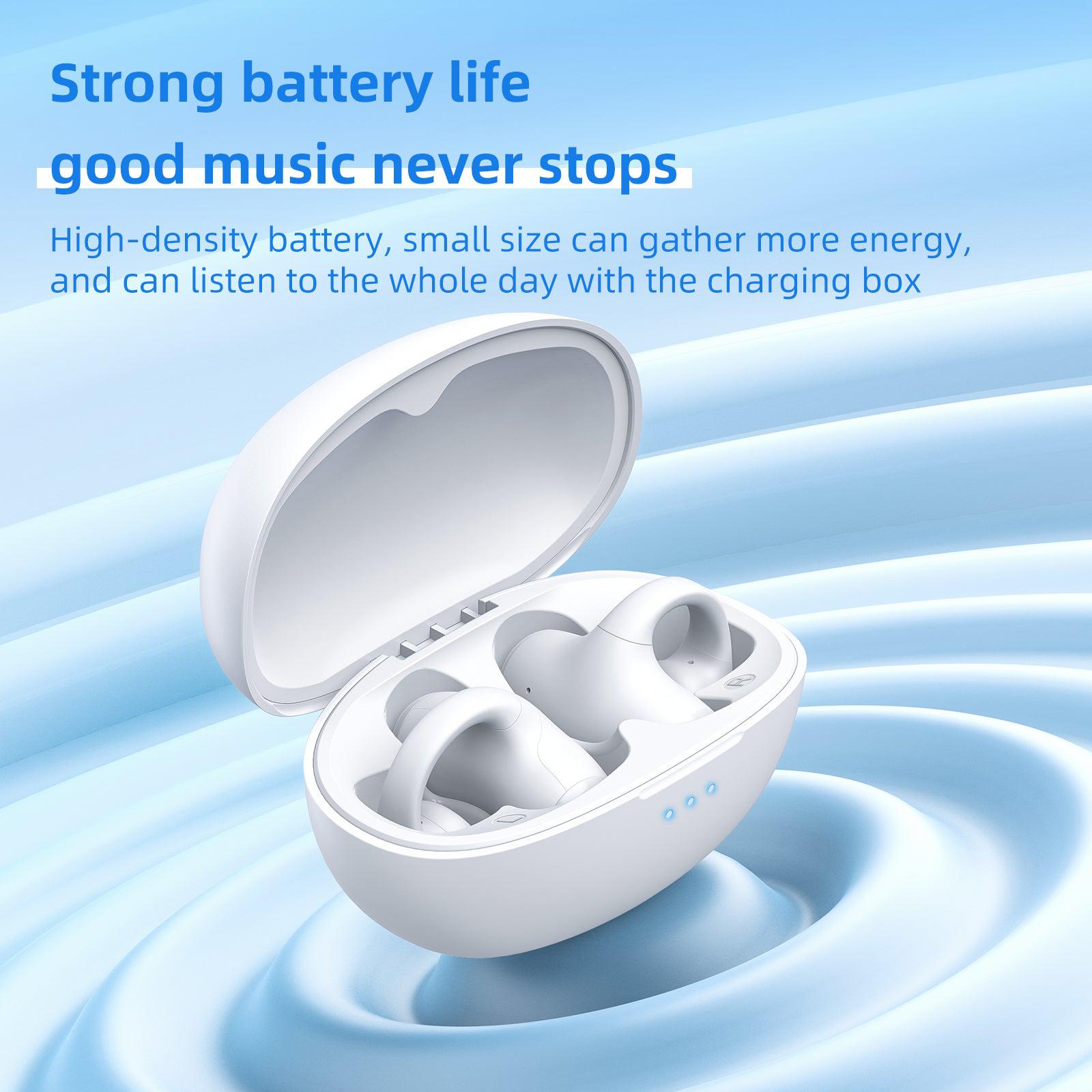 ONIKUMA T306 TWS Clip-On Bluetooth Headphones, BT 5.3 Wireless Earbuds with Stereo HIFI Sound - Perfect for Running, Gym Workouts & Outdoor Activities