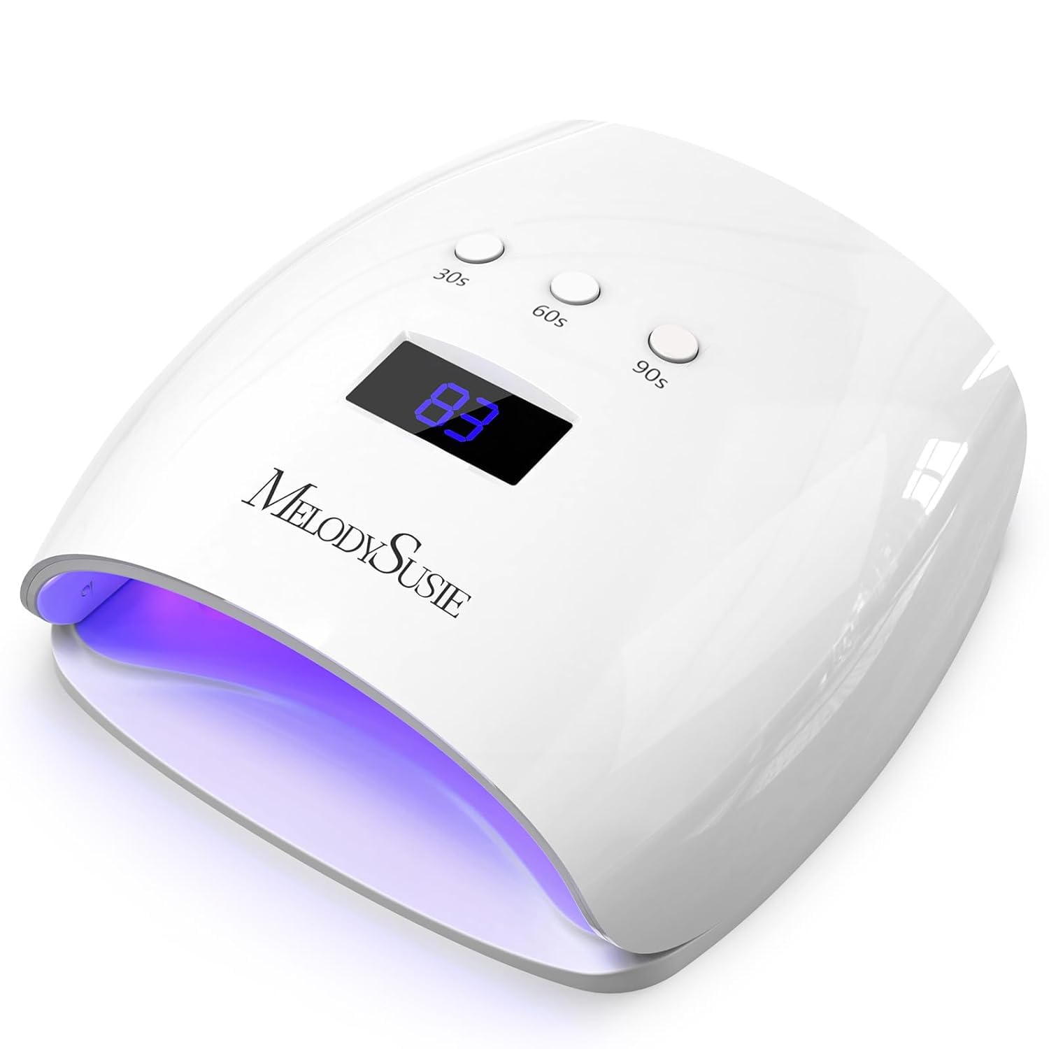 Melodysusie UV LED Nail Lamp 54W Professional Gel Nail Dryer with Smart Sensor, 3 Timer Settings & LCD Display - Fast Curing for Gel Polish, Manicures & Nail Art at Home Salon