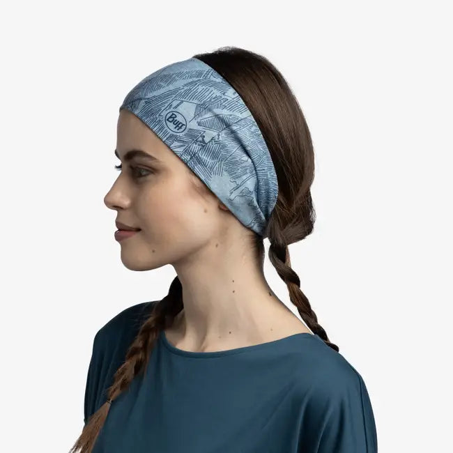CoolNet UV® Wide Headband - Breathable & Moisture-Wicking Sports Headband for Women & Men - Laven Mist - Perfect for Running, Yoga, Tennis & Outdoor Activities