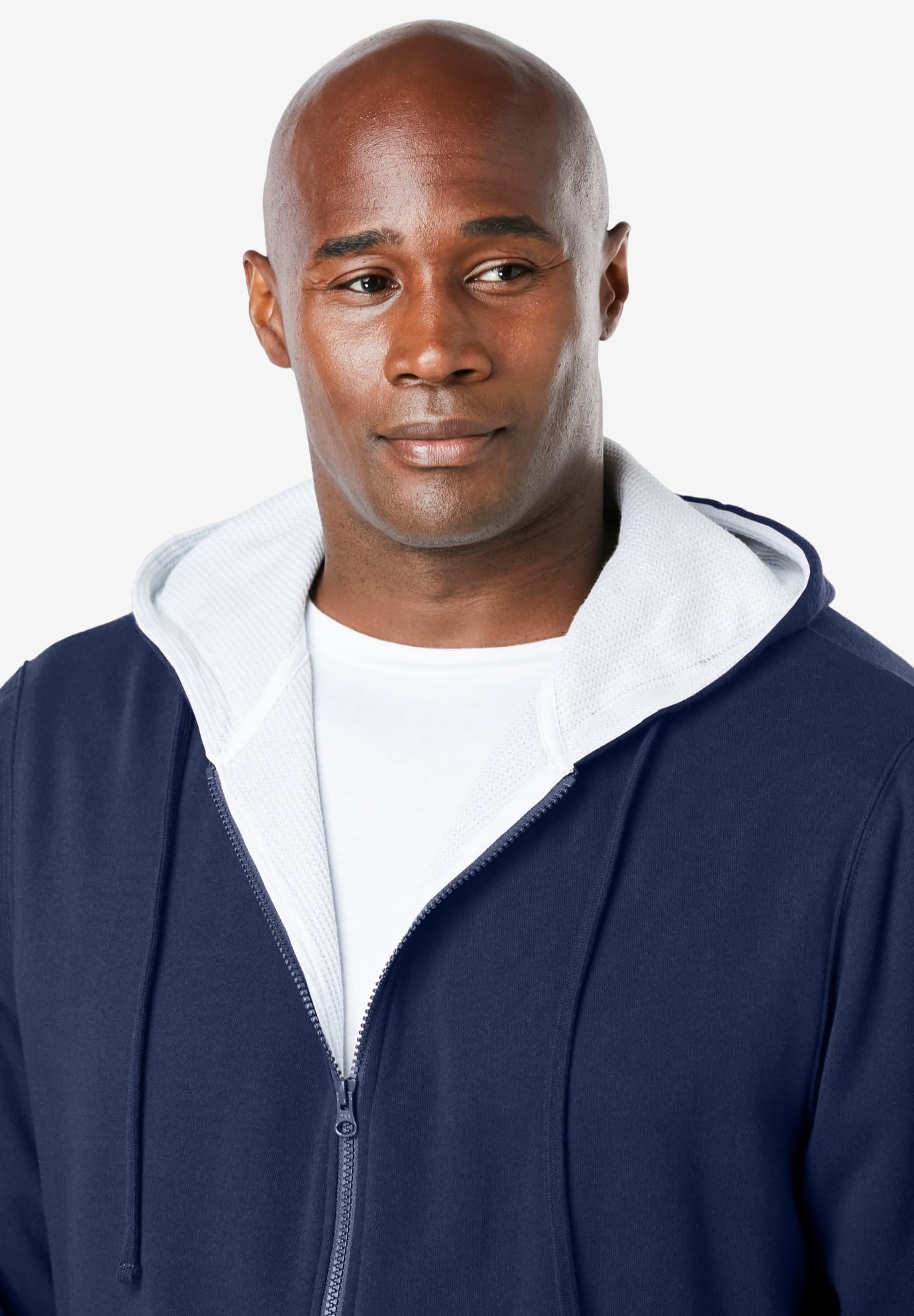 Boulder Creek by KingSize Men's Big & Tall Full-Zip Thermal Hoodie - Warm Fleece Lined Winter Jacket for Outdoor Activities & Casual Wear