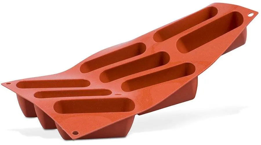 Non-Stick Orange Mini Wedge Pan - 24 Cavity Silicone Mold for Baking Cupcakes, Muffins, and Small Cakes | Perfect for Home Baking, Parties, and Gift Giving