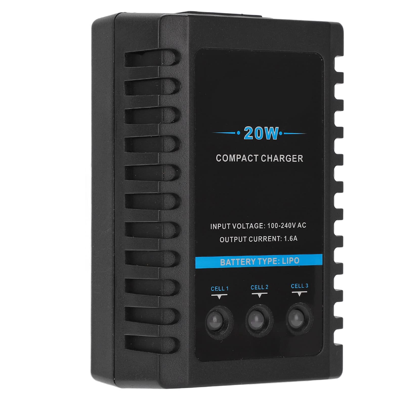 Geriop B3 Balance Charger - High Efficiency 3S LiPo Battery Charger with Heat Dissipation & Durable Design | Perfect for RC Drones, Airplanes, and Hobby Vehicles