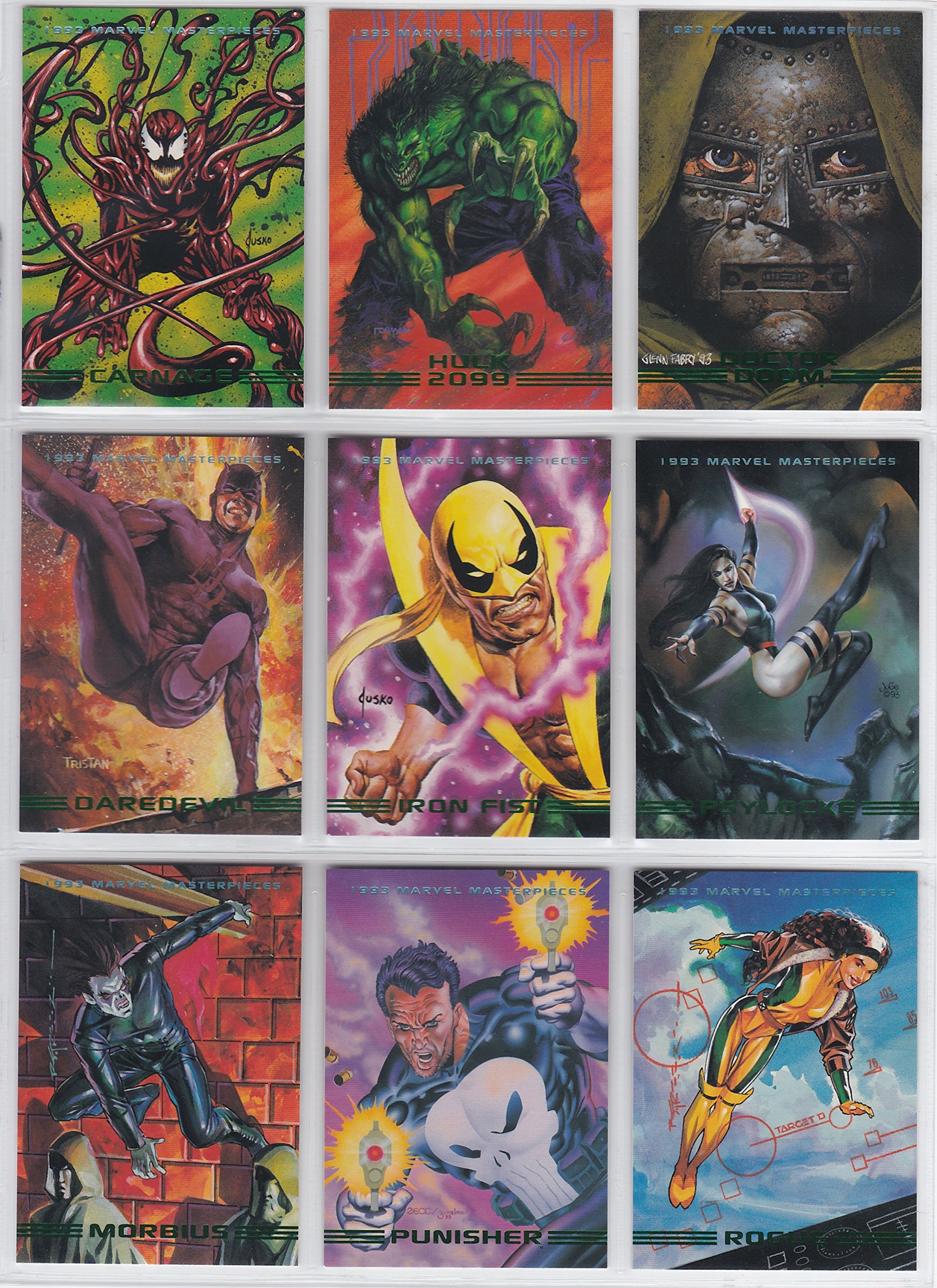 1993 Marvel Masterpieces Series II Base Set of 90 Trading Cards - Near Mint/Mint Condition - Rare Collectible for Marvel Fans & Card Collectors - Perfect for Display, Trading & Investment