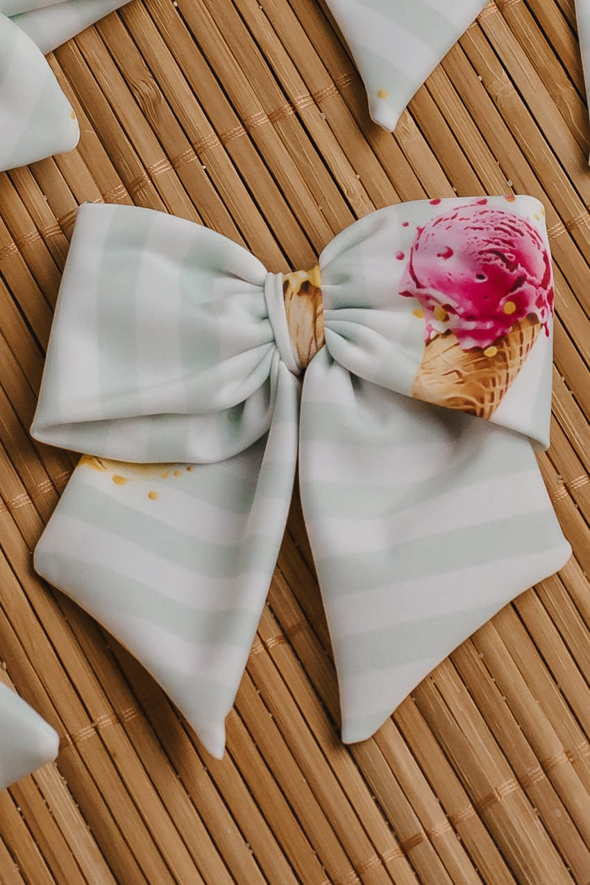 Adorable ICE CREAMS Hair Bows for Girls - Cute Hair Accessories for Parties, Weddings & Everyday Style - Perfect Gift for Kids & Toddlers