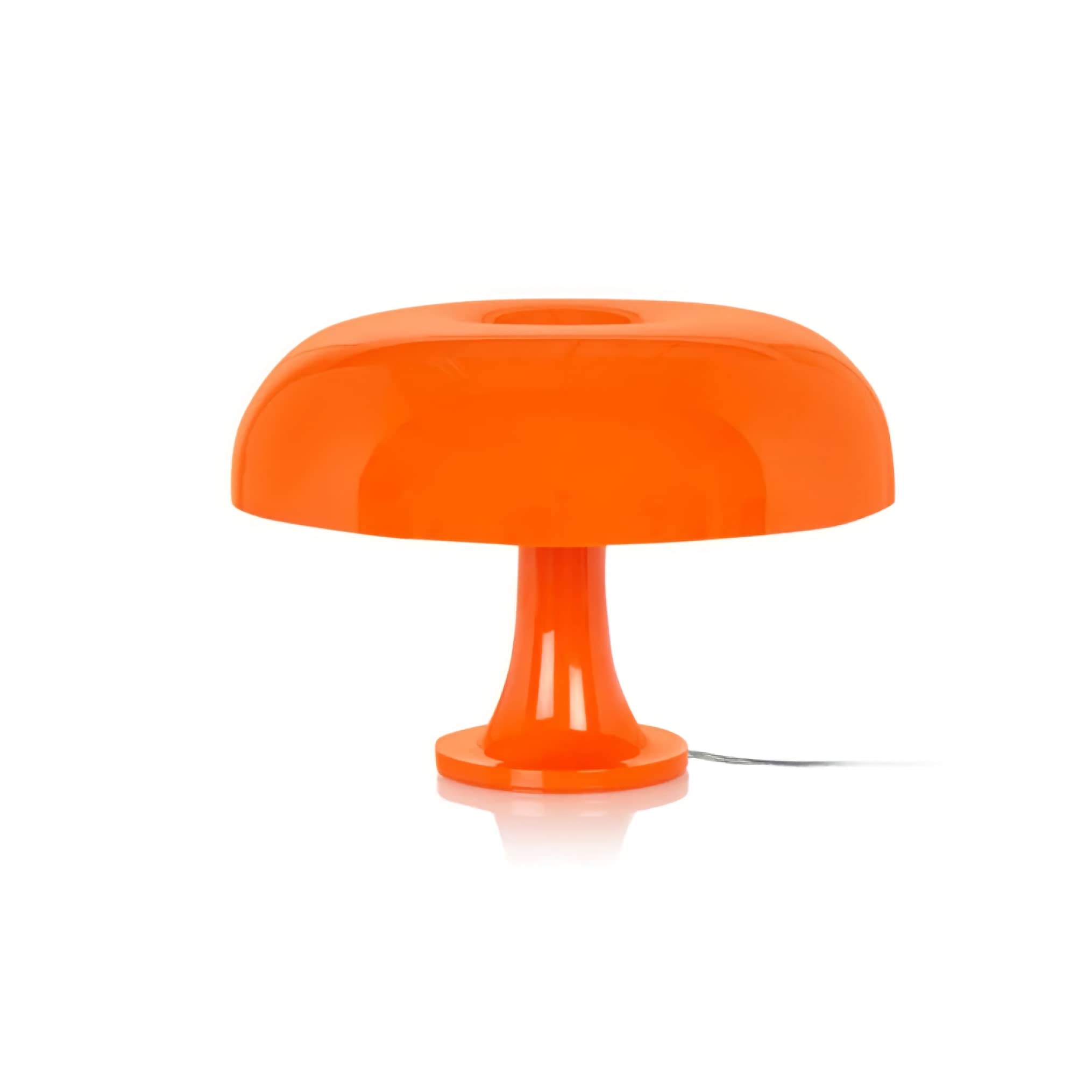 Lotus Atelier Orange Mushroom Lamp - Modern Aesthetic Lighting for Bedroom & Living Room | Vintage Retro Decor | Perfect for Nightstands, Dorm Rooms & Cozy Reading Nooks