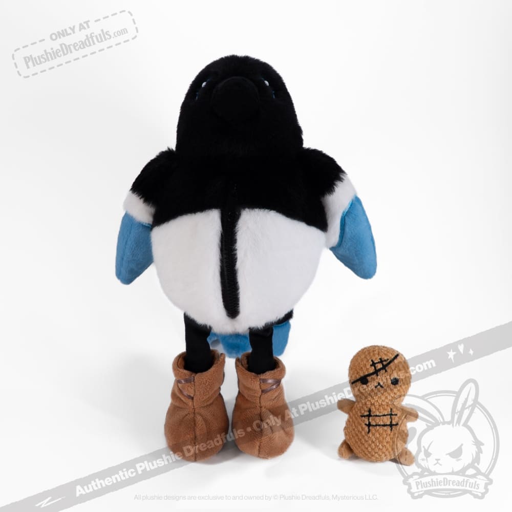 Plushie Dreadfuls Rocky Mountain Magpie Stuffed Animal - Soft Cute Plush Toy for Kids, Collectors & Home Decor | Perfect Gift for Bird Lovers & Nursery Decor