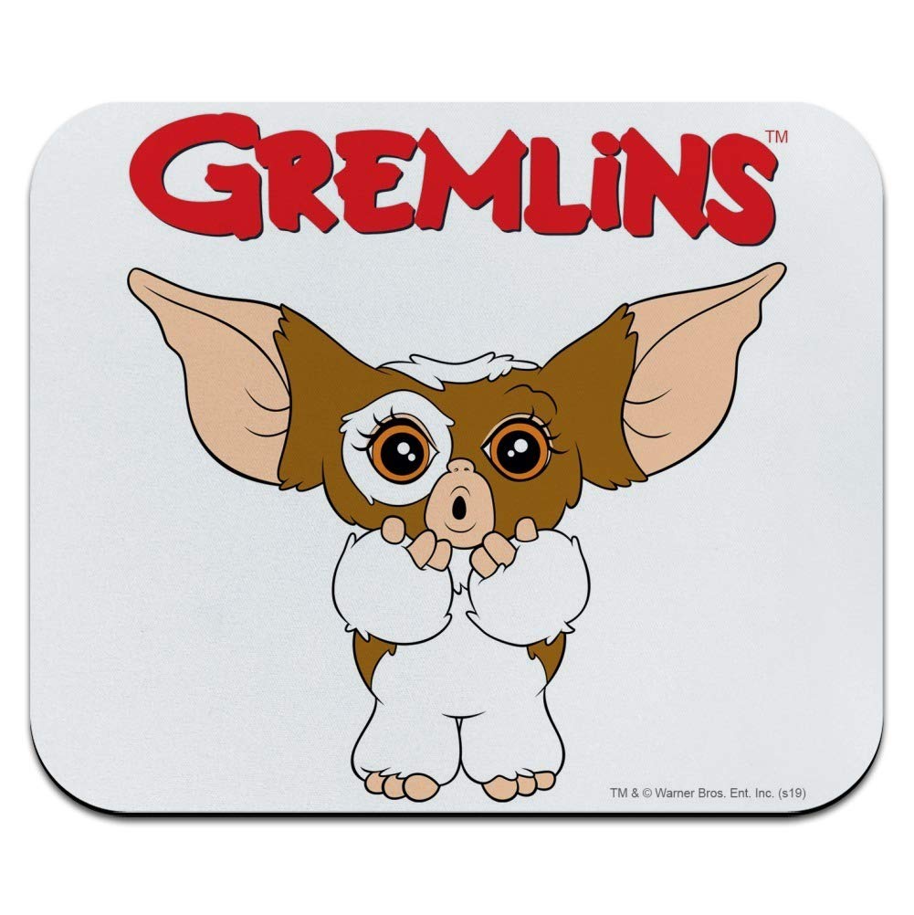 Gremlins Gizmo Logo Low Profile Gaming Mouse Pad - Non-Slip Thin Mousepad for PC, Laptop, Office & Home Use - Perfect for Gamers & Workstations