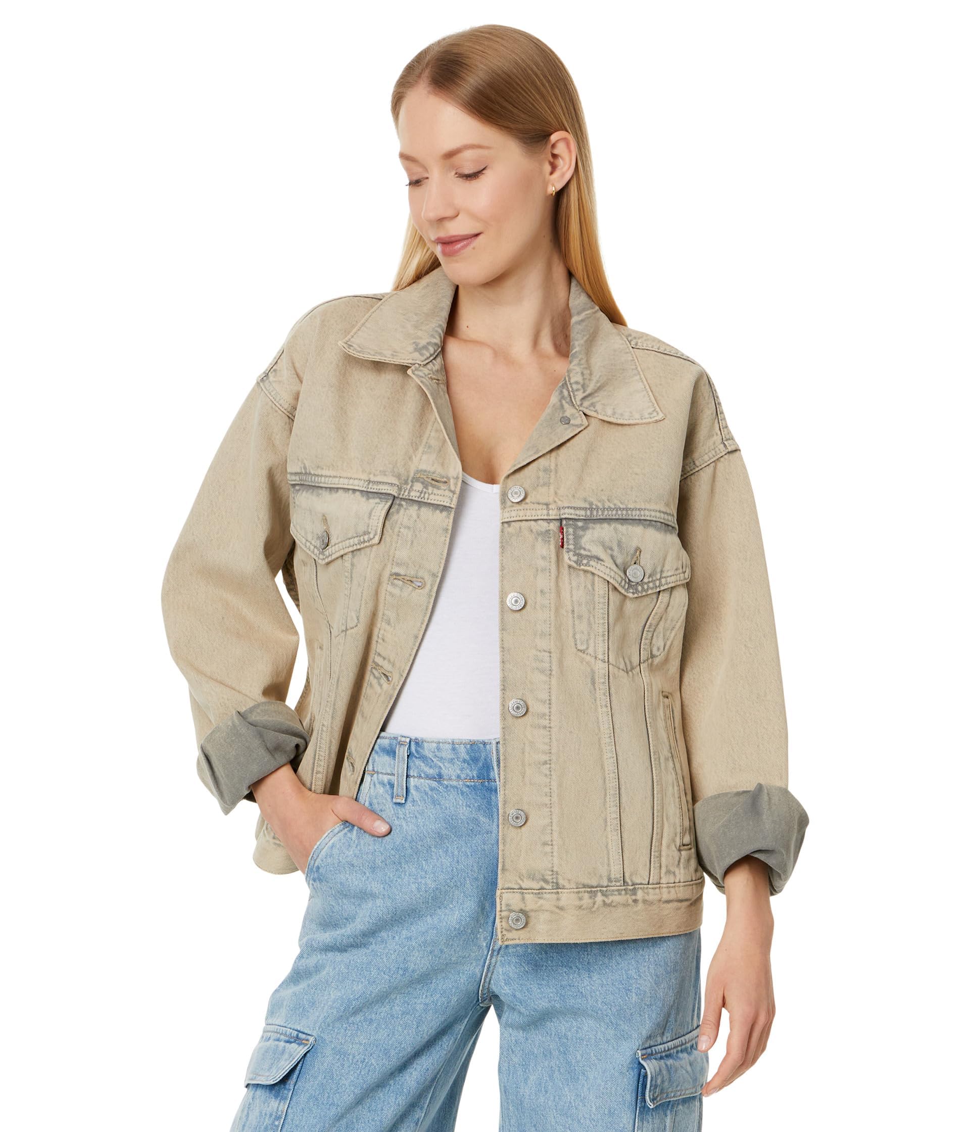 Levi's Women's 90s Trucker Jacket - Vintage Denim Jacket for Women, High Waisted Retro Style | Perfect for Casual Outfits, Layering & Streetwear Fashion