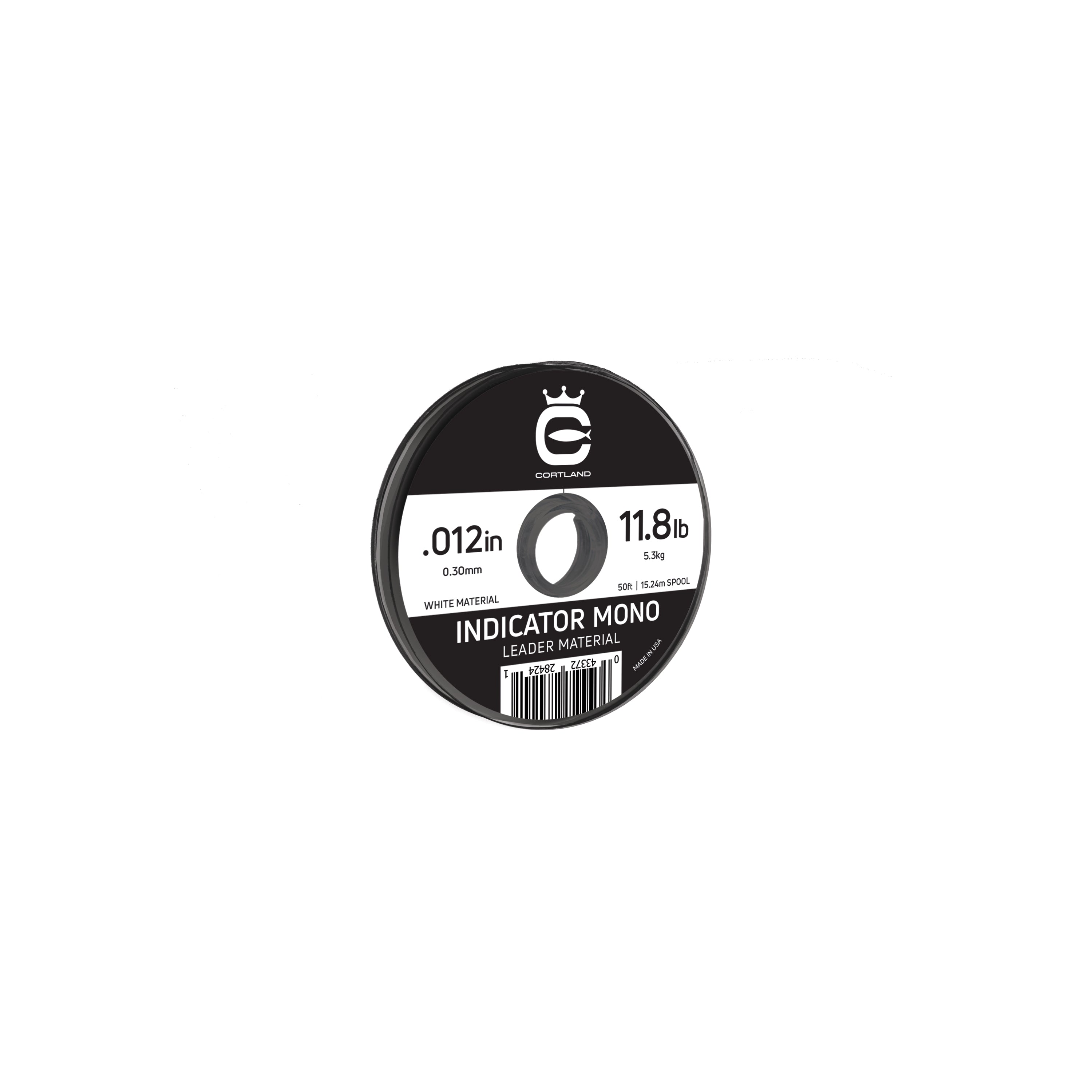 Premium White Indicator Mono Leader Material - High-Visibility Fishing Line for Freshwater & Saltwater Angling