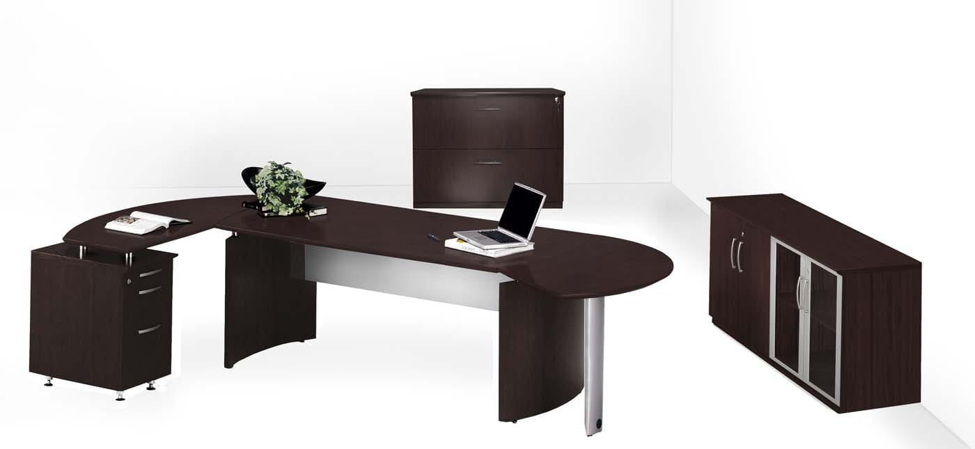 Safco Mayline Medina MNT16 Office Desk Set - Modern Workstation for Home & Business Use - Perfect for Office, Study, or Workspace Organization