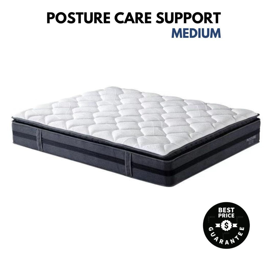 Posture Care Support Medium Firmness Mattress - Double Size for Back Pain Relief & Spinal Alignment | Ideal for Side Sleepers & Pressure Point Relief