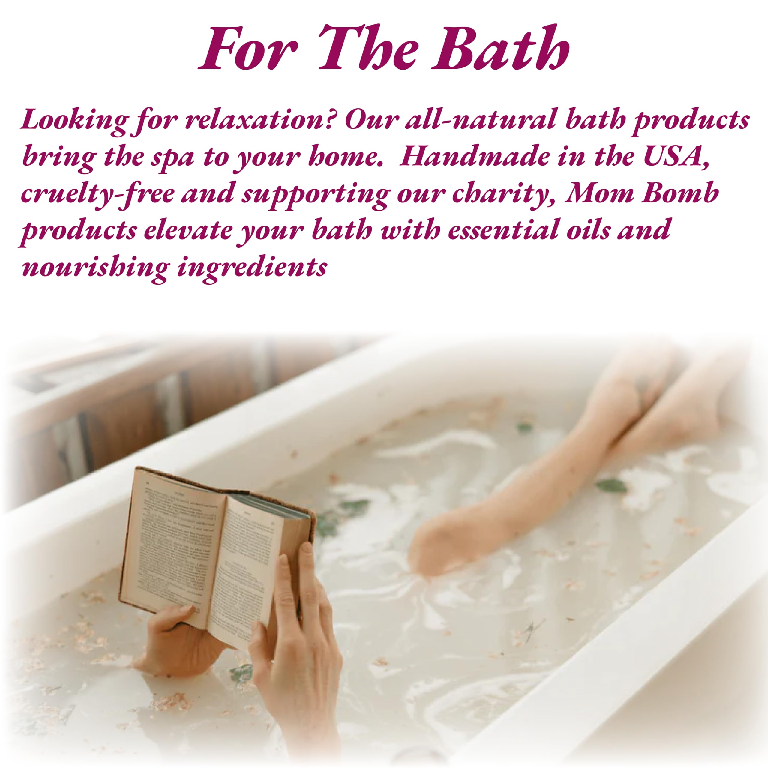 Mom Bomb Bath Bomb Gift Set - 4 Luxury USA-Made Bath Bombs (Candy Cane, Sparkling Snow, Christmas Cookie & Holiday Spice) | Plant-Based Aromatherapy for Relaxation & Self-Care | Perfect Spa Gift for Women, Mothers Day & Holiday Season