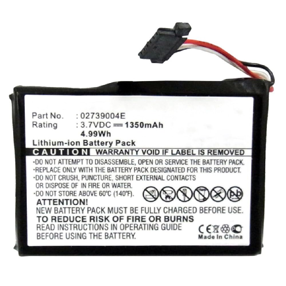 Synergy Digital GPS Battery - 1350mAh Li-ion Replacement for Mitac Mio P565 & Compatible with Mitac 02739004E - Long Lasting 3.7V Power Solution for Road Trips, Hiking & Outdoor Navigation