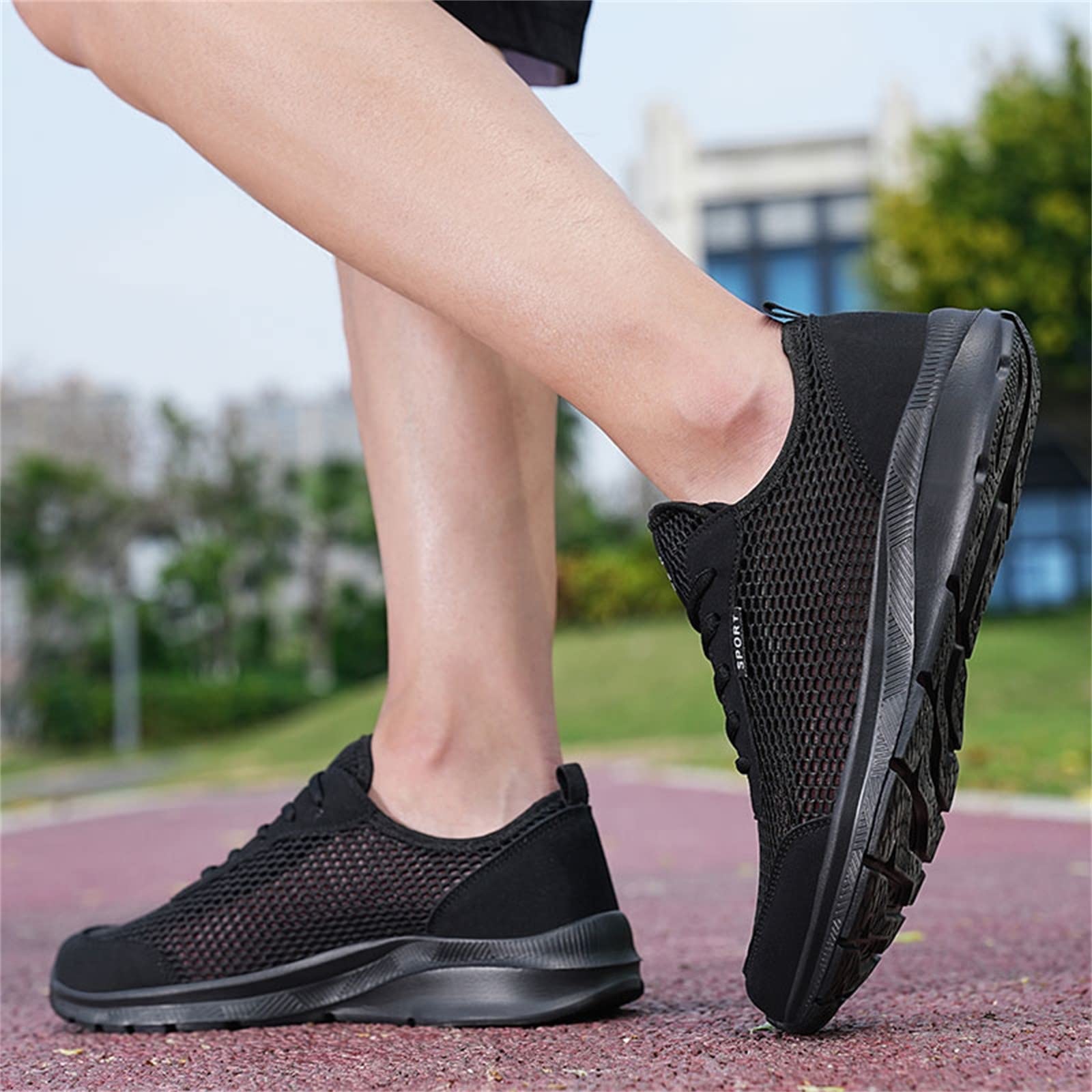 Men's Lightweight Breathable Running Shoes - Outdoor Sports Tennis & Hiking Sneakers for Trekking, Walking & Gym Workouts | Comfortable Athletic Shoes for Men