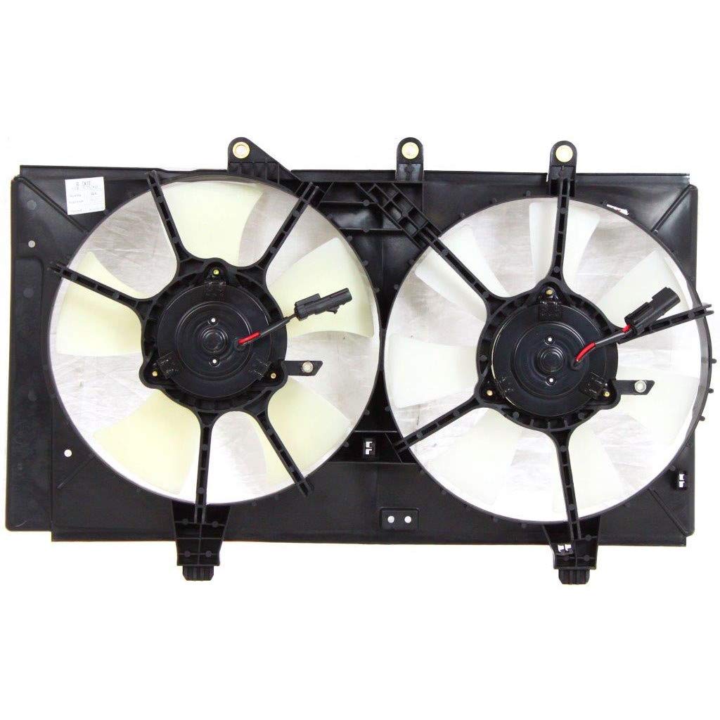2003-2005 Dodge Neon Radiator Cooling Fan Replacement - 2.4L Engine Dual Fan Assembly CH3115136 | Perfect for Overheating Prevention & Summer Driving