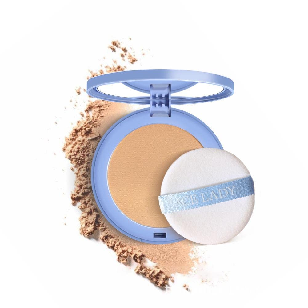 Oil Control Pressed Powder - Matte Smooth Setting Powder for Long-Lasting Makeup | Waterproof Finishing Powder & Natural Foundation | Perfect for Oily Skin & All-Day Wear