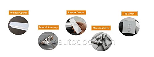 Olideauto Automatic Electric Window Opener Motor - Smart Home Sliding Window Actuator for Easy Ventilation & Security | Perfect for Bedrooms, Living Rooms & Greenhouses